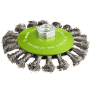 Четка дискова за ъглошлайф Bosch от неръждаема усукана тел  115 мм, 0.35 мм, М14, PRO Stainless Steel heavy - product - 132 BSH 375