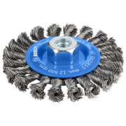 Четка дискова за ъглошлайф Bosch от усукана стоманена тел  115 мм, 0.5 мм, M14, PRO Metal heavy - product - 132 BSH 372