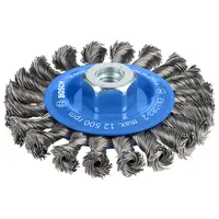 Четка дискова за ъглошлайф Bosch от усукана стоманена тел  115 мм, 0.5 мм, M14, PRO Metal heavy