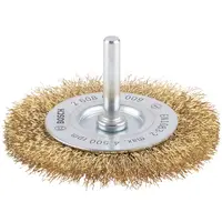 Четка дискова за бормашина Bosch от месингова тел  75 мм, 10 мм, 0.2 мм, PRO Multi Material clean