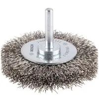 Четка дискова за бормашина Bosch от неръждаема тел  70 мм, 15 мм, 0.3 мм, PRO Stainless Steel clean