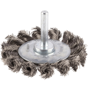 Четка дискова за бормашина Bosch от неръждаема усукана тел  70 мм, 14 мм, 0.35 мм, PRO Stainless Steel heavy - product - 132 BSH 396