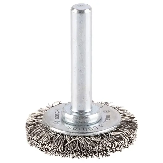 Четка дискова за бормашина Bosch от неръждаема тел  30 мм, 6 мм, 0.3 мм, PRO Stainless Steel clean