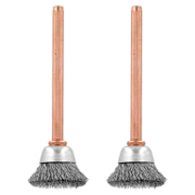 Четка чашковидна за прав шлайф Dremel от стоманена тел  13 мм, 51 мм, 3.2 мм, 2 бр., 531 - product - 132 DRM 249