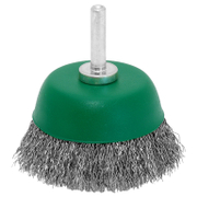 Четка чашковидна за бормашина SIT от неръждаема тел  ф 75 мм, 6 мм, 0.3 мм, 2526 - product - 132 SIT405