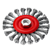Четка дискова за ъглошлайф SIT от усукана стоманена тел  125 мм, 12 мм, 0.5 мм, U125 - product - 132 SIT 188