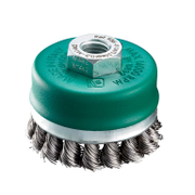 Четка чашковидна за ъглошлайф SIT от неръждаема усукана тел  ф 70 мм, 0.5 мм, M14, TU71 - product - 132 SIT 193