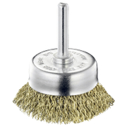 Четка чашковидна за бормашина SIT от стоманена тел с месинг  50 мм, 6 мм, 0.3 мм, TE50 - product - 132 SIT 209
