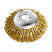 Четка конусовидна за тример SIT от стоманена тел с месинг  170 мм, 50 мм, 0.25 мм, 0321 - product - 132 SIT 333