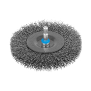 Четка дискова за бормашина Wolfcraft от стоманена тел  75 мм, 16 мм, 6.35 мм, 0.3 мм - product - 132 WLF 301