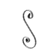 Декоративен елемент alWayService от ковано желязо S-образен гладък 12x6 мм, 100x200 мм - product - 133  HAS199