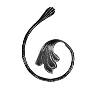 Декоративен елемент alWayService от ковано желязо C- образен гладък 12x6 мм, 100x150 мм - product - 133 DKM 051