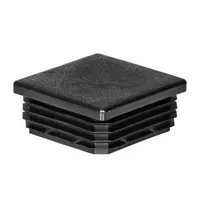 Капачка Estebro тапа за ограден кол  PVC, 16x16 мм, квадратна, черна, 2589