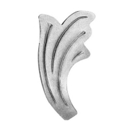 Декоративно листо alWayService за ограда от ламарина  50x90х2 мм - product - 133 IRD 134