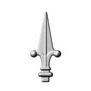 Декоративен връх alWayService за ограда от ковано желязо  10x10 мм, 46x100 мм - product - 133 IRD 152