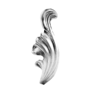 Декоративно листо alWayService за ограда от ламарина  40x115х2 мм - product - 133 IRD 270