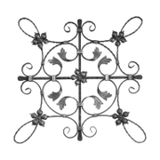 Пано alWayService от ковано желязо декоративно 12x6 мм, 640x640 мм - product - 133 IRD 287