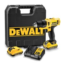Акумулаторен винтоверт DeWALT с колекторен двигател   с 2 батерии и зарядно, 10.8 V, 2 Ah, 24 Nm, 1-10 мм DCD710D2