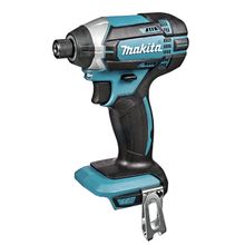 Акумулаторен ударен гайковерт Makita с колекторен двигател   без батерия и зарядно, 18 V, 165 Nm, шестостен, 1/4