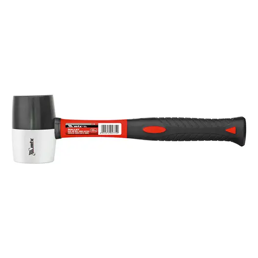 Чук MTX гумен с ергономична дръжка 0.225 кг, черно-бял