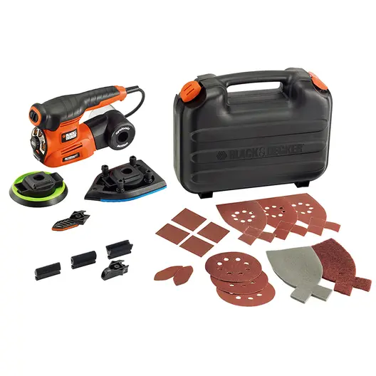 Мултифункционален инструмент Black & Decker  220 W, 8500-11 000 вибр./мин, KA280K