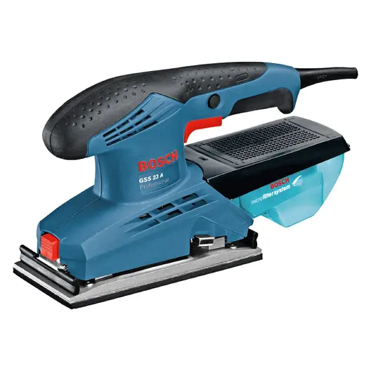 Електрически виброшлайф Bosch с правоъгълна плоча  190 W, 24 000 хода/мин, 92x182 мм, GSS 23 A