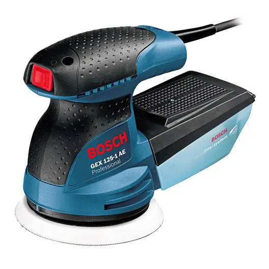 Електрически орбитален шлайф Bosch с плавно регулиране  250 W, ф 125 мм, 7500-12 000 об./мин, GEX 125-1 AE