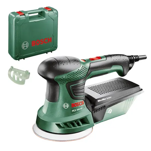 Електрически орбитален шлайф Bosch  270 W, ф 125 мм, 4000–24 000 об./мин, PEX 300 AE