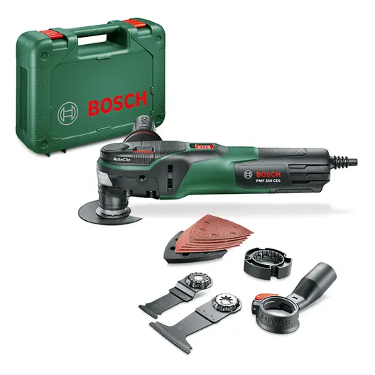 Мултифункционален инструмент Bosch  350 W, 15 000-20 000 вибр./мин, PMF 350 CES