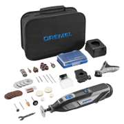 Шлайф Dremel прав акумулаторен с регулиране на оборотите с 1 батерия и зарядно, 12 V, 2 Ah, 5000-35 000 об./мин, 8240 - product - 136 DRM 498