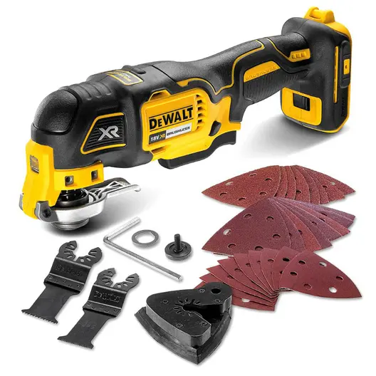 Акумулаторен мултифункционален инструмент DeWALT  без батерия и зарядно, 18 V, 0-20 000 вибр./мин, DCS356N