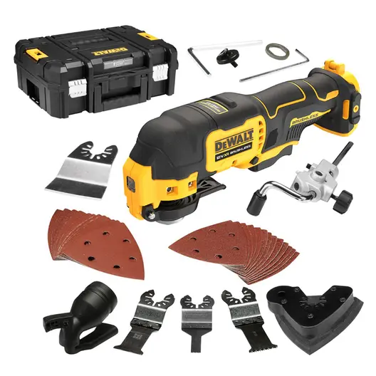 Акумулаторен мултифункционален инструмент DeWALT  без батерия и зарядно, 12 V, 0-18 000 вибр./мин, DCS353NT