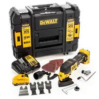 Акумулаторен мултифункционален инструмент DeWALT  с 2 батерии и зарядно, 12 V, 2 Ah, 0-18 000 вибр./мин, DCS353D2