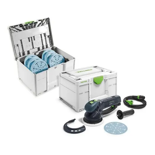 Електрически орбитален шлайф Festool с плавно регулиране  720 W, ф 150 мм, 3300-6800 об./мин, Rotex RO 150 FEQ-SYS GR