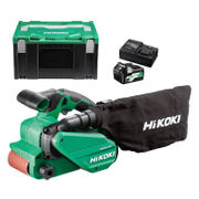 Шлайф HiKOKI - Hitachi лентов акумулаторен акумулаторен с 2 батерии и зарядно, 36 V, 122-450 м/мин, 533х76 мм, SB3608DA - product - 136 HTC 101