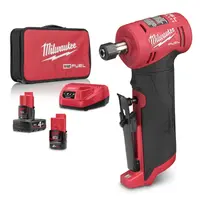 Акумулаторен ъглов шлайф Milwaukee  с 2 батерии и зарядно, 12 V, 4/2 Ah, 0-10 000/0-15 000/0-20 000/0-24 500 об./мин, M12 FDGA-422B