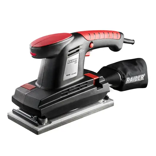 Електрически виброшлайф Raider с правоъгълна плоча  380 W, 115х230 мм, RDP-SA27 Black Edition