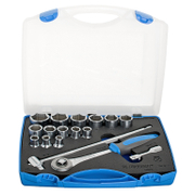 Гедоре комплект Unior вложки с тресчотка   17 бр., 10-32 мм х 1/2 190-6P17 - promo-pack - 136477