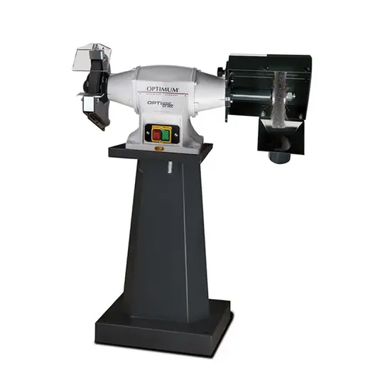 Индустриален шмиргел Optimum със стойка  ф 200х25 мм, 750 W, 2800 об./мин, OPTIgrind GZ 20 CD