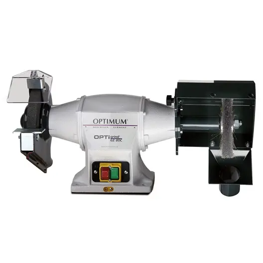 Индустриален шмиргел Optimum  ф 200х25 мм, 750 W, 2800 об./мин, OPTIgrind GZ 20 C