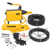 Машина REMS за почистване на тръби и канали електрическа комплект 750 W, ф 16/22 мм, 4.5 м COBRA 22 - promo-pack - 138315