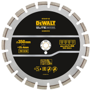 Диск диамантен за сухо и мокро рязане DeWALT на асфалт   350 мм, 25.4 мм Elite - promo-pack - 139090