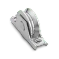 Ролки за врати с долно водене с жлеб V-20