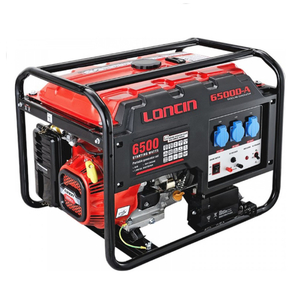 Генератор за ток Loncin бензинов монофазен с електростартер и автоматичен старт 5500 W, 11 к.с., 230 V LC 6500-DA