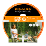 Градински маркуч за поливане Fiskars PVC 3-слоен армиран  19 мм, 20 м, оранжев - product - 999 FSK 016