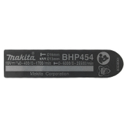 Етикет Makita за винтоверт  BHP454RFE, BHP454Z - product - MKT6053628