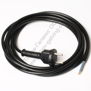 Кабел Muller Plastik захранващ за електроинструменти 2x1.00 кв.мм, 3м, H05VV-F, черен - product - MUP6000004