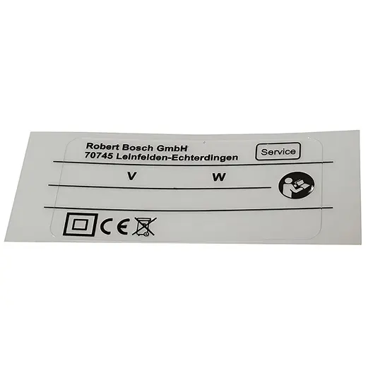 Табелка за къртач Bosch  GSH 16-30, 32-4, 13-2 RE, 30, 14 CE, 1000 CE, 28 CE, 1400, 26-230 JH, PG13
