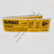 Стикер DeWALT за винтоверт  DCF6201 - product - DWT6001954