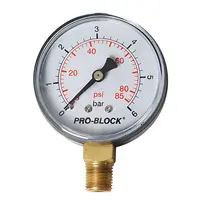 Манометър за потопяема помпа City Pumps  63мм, 6 bar, 1/4", радиален